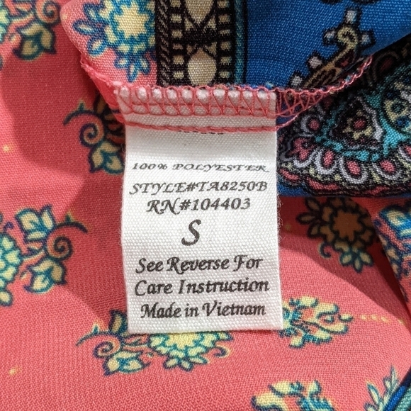 Mine Floral Halter Mini Dress Size Small - Picture 9 of 10